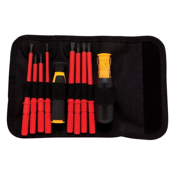 Vinyl Grip Insulated Screwdriver Set, 10 Pc