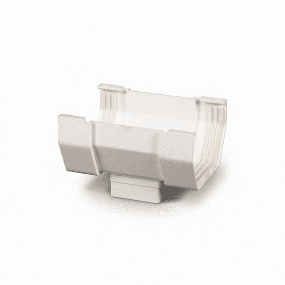 Vinyl Gutter Drop Outlet for 2x3 Inch Gutters, White
