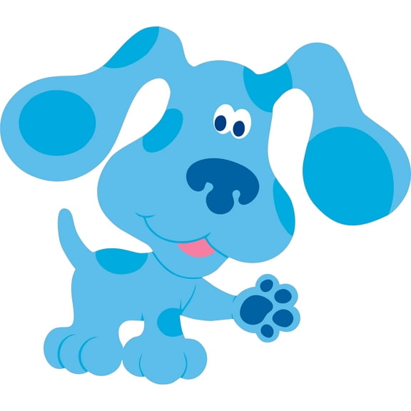 Vinyl Home Living Room Art Children's Educational Television Show Blue's Clues Decor 20 Inches x 22 Inches Removable Kids Bedroom Nursery Adhesive Blue The Dog Wall Decal Design Sticker Decoration