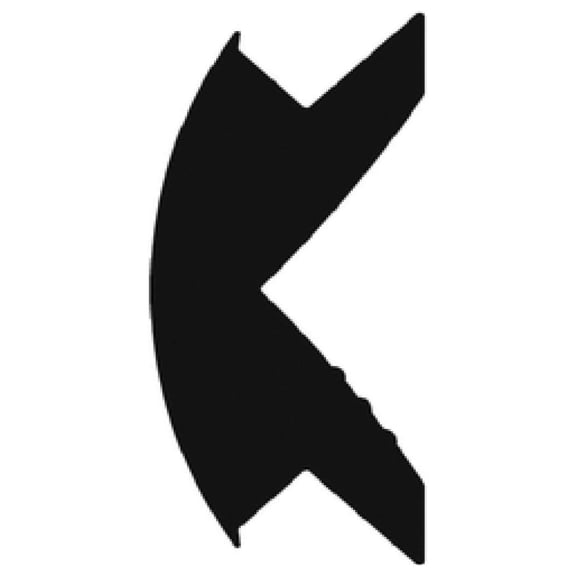 Vinyl Insert BK 5/8x5/16 50',Black -V12-0342BKA50-