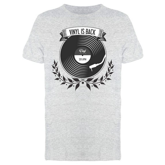 Vinyl Is Back T-Shirt Men -Image by Shutterstock, Male Small
