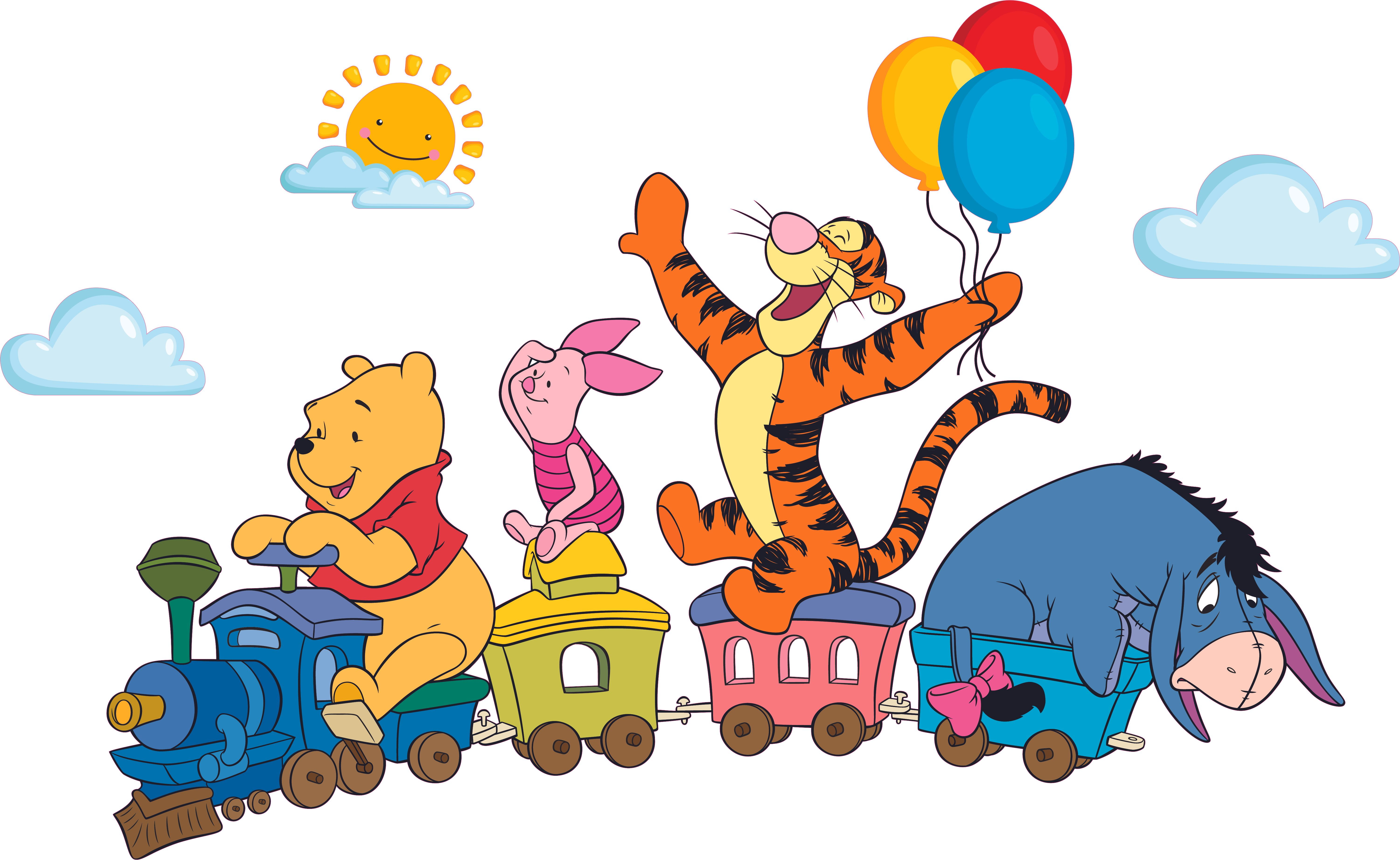Tigger And Bear Wall Decal Set - 25" X 25" Kids Room Nursery Decor Sticker, Handmade In USA - View #7