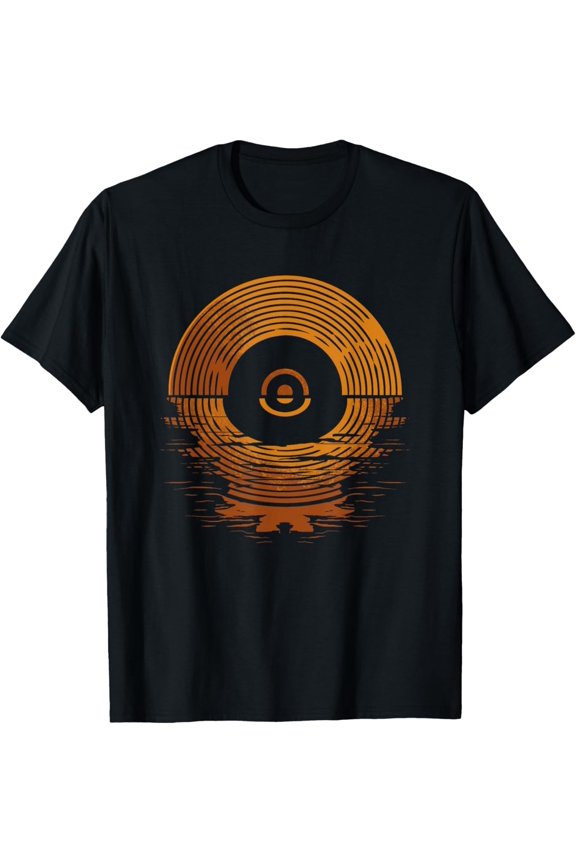 Vinyl LP Records - Sunset Vinyl T-Shirt