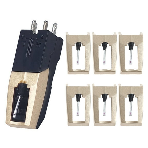 Vinyl LP record player needles 7-pack Replacement Stylus, For Turntables Needle