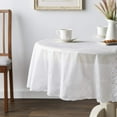 thumbnail image 1 of Vinyl Lace Betenburg Design Tablecloth Size: 72" Round, Color: White, 1 of 2