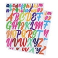 thumbnail image 1 of Vinyl Letter Stickers, 10 Sheets 1 Inch 2 Inch Capital Alphabet Sticker Self Adhesive Letter Decals, Multicolor, 1 of 6