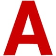 thumbnail image 1 of Chartpak Vinyl Letters – 4” Capital Letters, Red, 1 of 2
