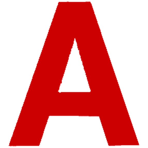 Chartpak Vinyl Letters – 4” Capital Letters, Red