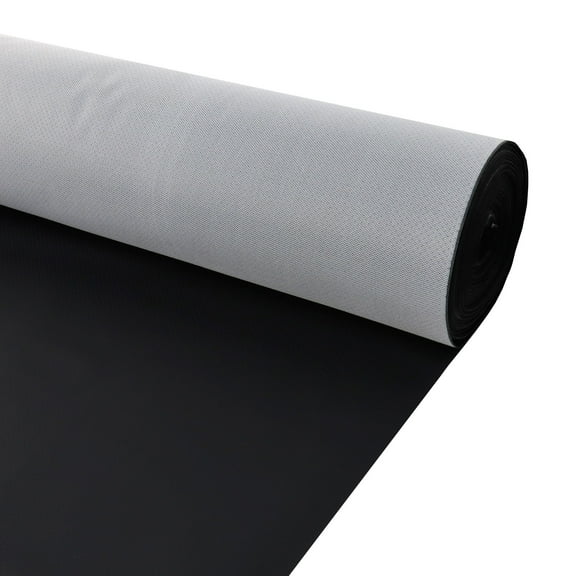 Vinyl Marine Material Semi Perforated Faux Upholstery Leather Knitted Fabric Backing Car Seat Cover Repair, Furniture Handmade DIY