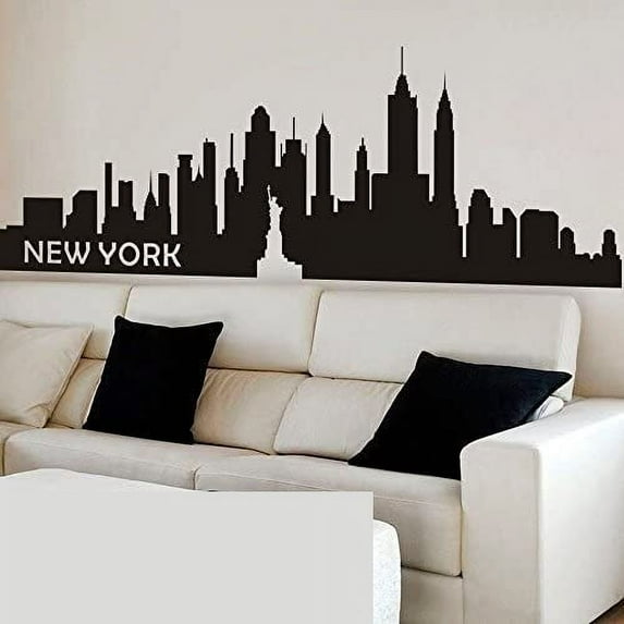 Vinyl New York Wall Sticker New York City Decal New York Skyline Wall Decor Wall Mural Wall Graphic Home Art Decor