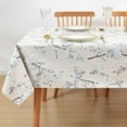 thumbnail image 1 of Vinyl Oilcloth Tablecloth Rectangle Spillproof Wipeable Stainproof PVC Plastic Waterproof Tablecloths for Birthday,Christmas,Banquet Kitchen Dining Tablecloth - 60 x 84 Inch, 1 of 6