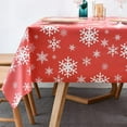 thumbnail image 1 of Vinyl Oilcloth Tablecloth Rectangular Spillproof Waterproof Wipeable PVC Plastic Large Tablecloths for Card Table Tablecloth - Bird Silver Gray 60 x 78 Inch, 1 of 6