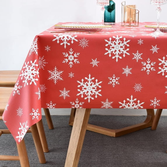 Vinyl Oilcloth Tablecloth Rectangular Spillproof Waterproof Wipeable PVC Plastic Large Tablecloths for Card Table Tablecloth - Bird Silver Gray 60 x 78 Inch