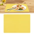 thumbnail image 1 of Vinyl Placemat, Heat Resistant Easy Clean Non-Slip Place Mats for Dining Table, Waterproof Stain Resistant Wipeable Washable PU Table Mats, 1 Pcs, 16.93x11.81", 1 of 6