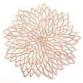 thumbnail image 1 of Vinyl Placemats Sets of 6 Non-Slip Washable Heat Resistant Round PVC Table Mats for Morden Kitchen Dining Table Wedding,Rose Gold, 1 of 8