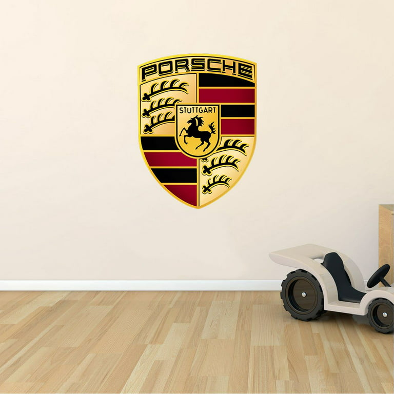 Vinyl Porsche Automotive Group Logo Decor Design Adhesive Home
