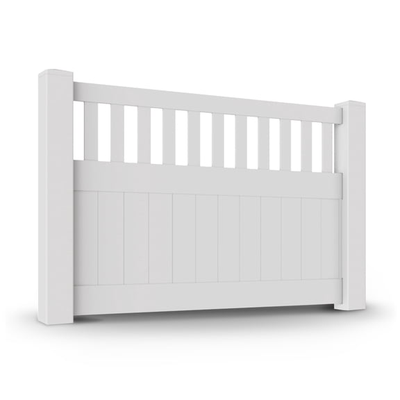Vinyl Privacy Fence Panel Kit - White