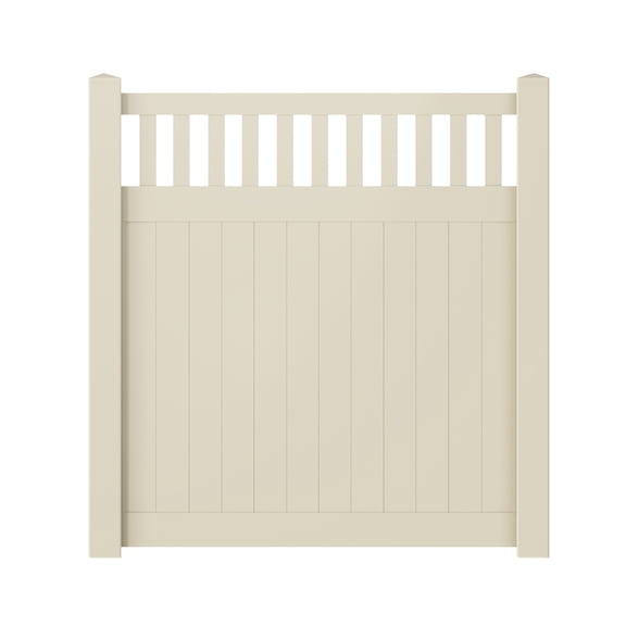 Vinyl Privacy Fence Panel Kit - White