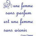 thumbnail image 1 of Design with Vinyl "Femme Sans Parfum Est Une Femme Sans Avenir" Quote Wall Decal and Stickers, 1 of 2