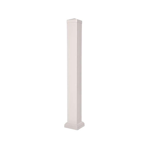 Vinyl Railing Posts, Vinyl Post Kit 4 in. x 4 in. x 45 in. (Tan)