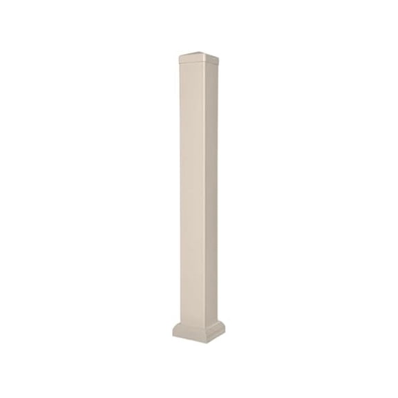 Vinyl Railing Posts, Vinyl Post Kit 4 in. x 4 in. x 45 in. ()
