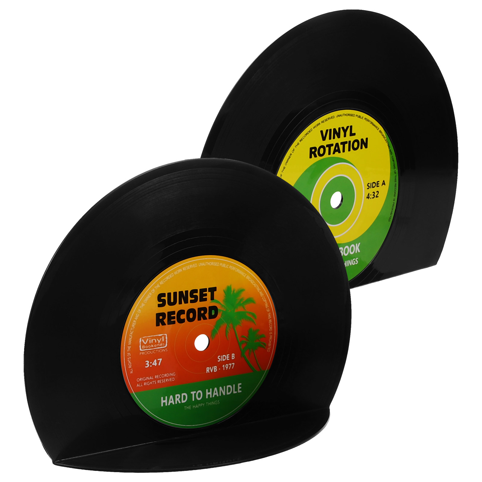 Vinyl Record Bookshelf Stand Decorative Bookends Records American Style