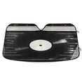 thumbnail image 1 of Vinyl Record Car Windshield Sun Shade Foldable Car Front Window Visor Heat and UV Protection 55x27.6, 1 of 8