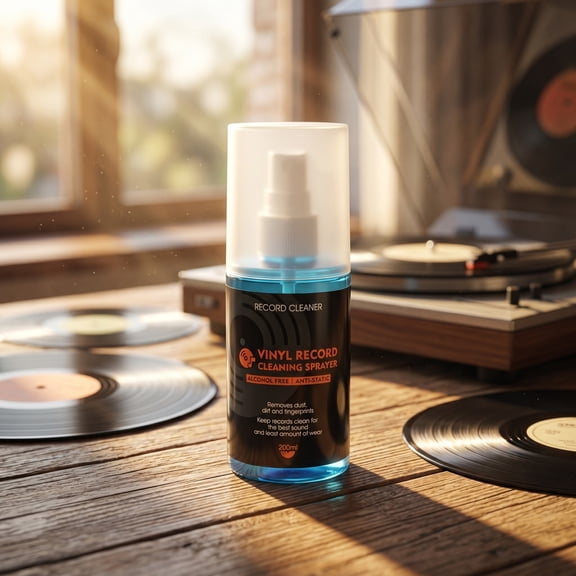 Vinyl Record Cleaner Anti Static Fluid Fingerprint Dust Remover Record Cleaning Solution for Turntable LP Albums Vinyl Care