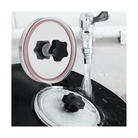 Vinyl Record Cleaner Clamp Record Label Saver Acrylic Cloth Protective Clip Vinyl Player Accessories