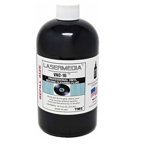 Lasermedia VNC-16 Vinyl Record Cleaning Fluid 16 fl oz Refill for VNC-8 Spray Bottle Made in USA