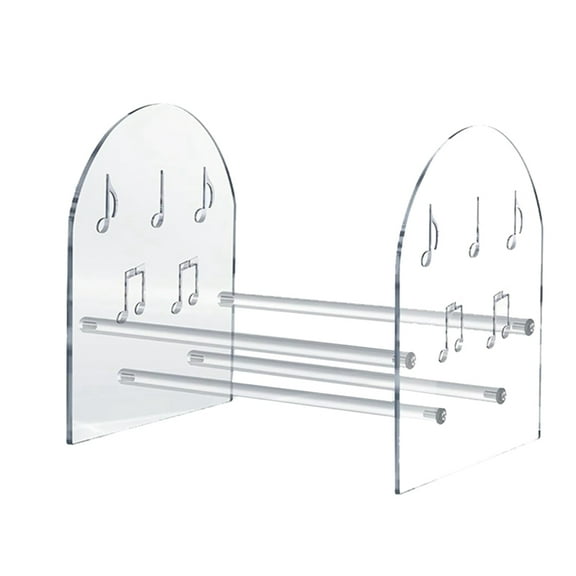Vinyl Record Holder Desktop Books, Magazine Shelves Acrylic Display Shelf for CD Records Multi-Function Organizer Rack
