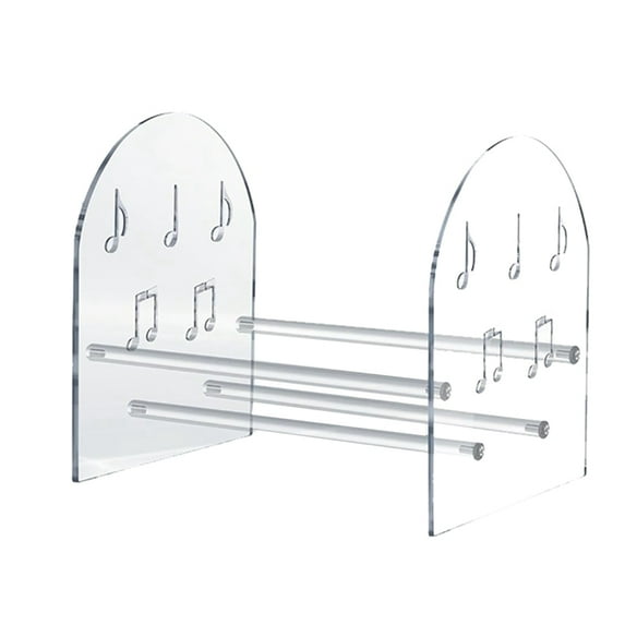 Vinyl Record Holder Desktop Books, Magazine Shelves Acrylic Display Shelf for CD Records Multi-Function Organizer Rack