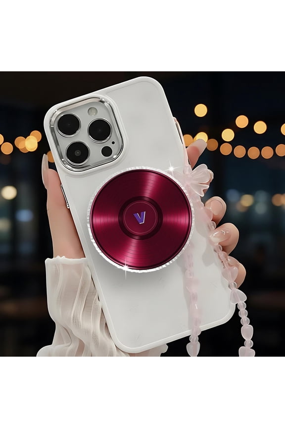 Vinyl Record K-Pop Bang MagSafe Phone Grip, Music Phone Holder, Aesthetic DJ Holder, Custom Initial Grip, Gift for K-Pops Lovers