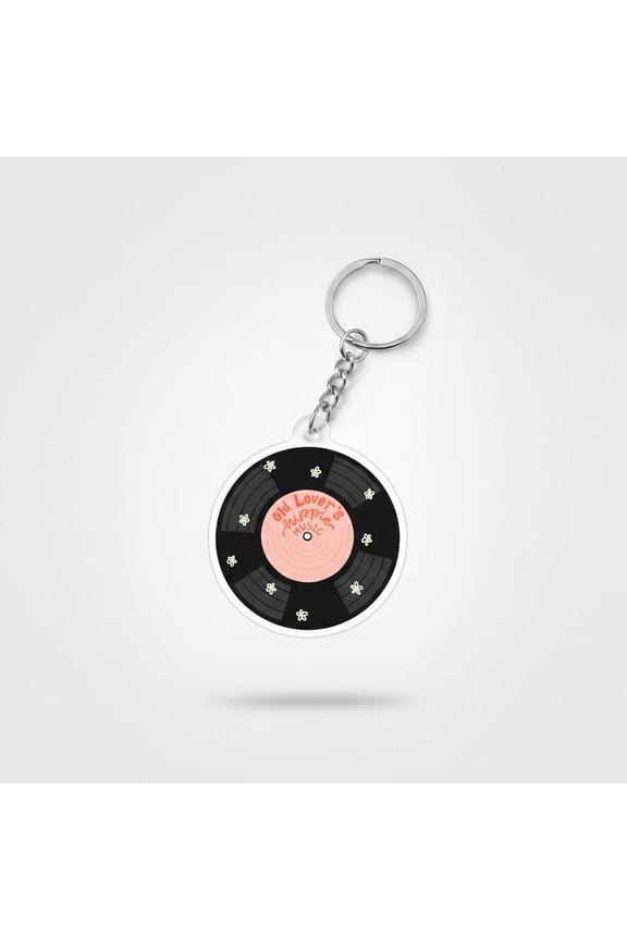 Vinyl Record Keychain, Retro Music, Boho Bag Charm