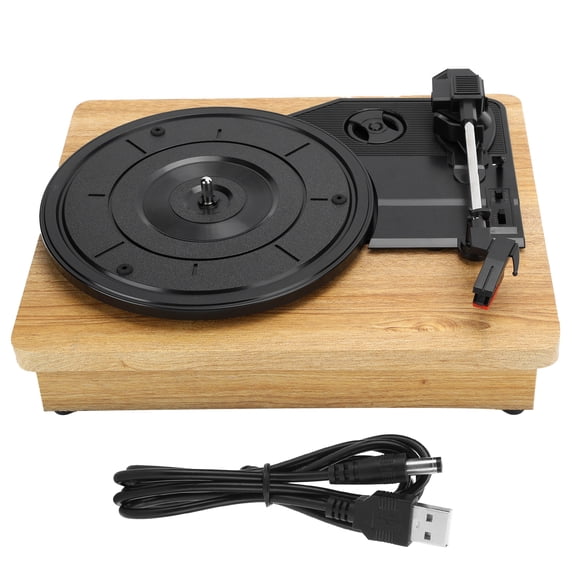 Vinyl Record Player 33/45/78 RPM Turntable for RCA R/L Output USB DC 5V Audio Equipment