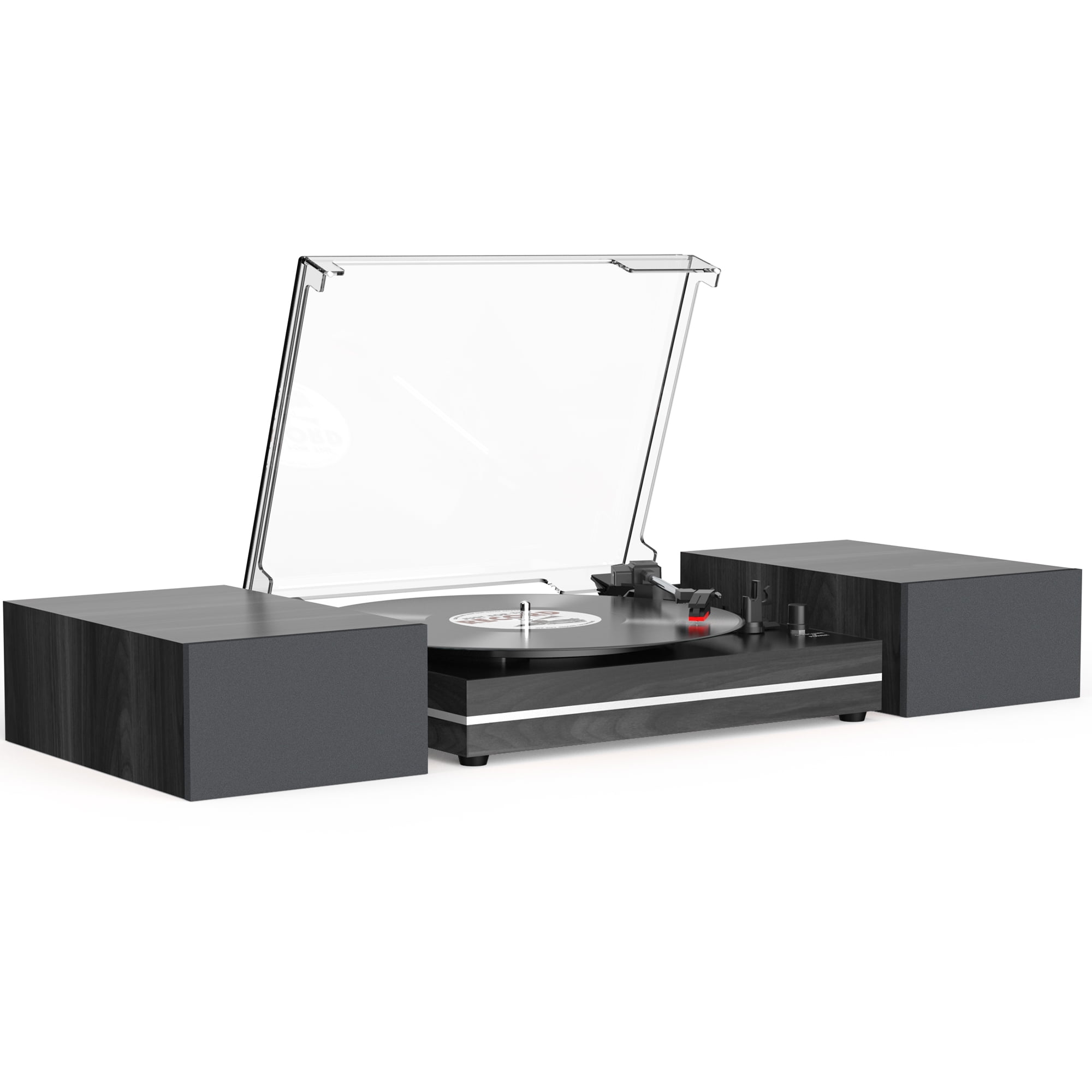 Walmart Turntable Vinyl Record Player Bluetooth Turntable with External Speakers 3-Speed ...