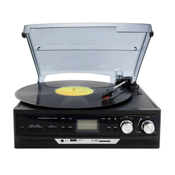Vinyl Record Player Modern Record Antique Phonograph Audio Old Record Player Radio U Disk Tape Bluetooth Multifunction ,Accurate Channel Search