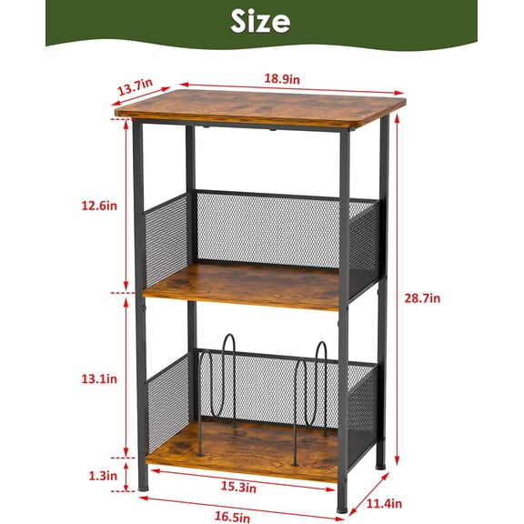 Vinyl Record Player Stand for 200 Albums - Solid Wood Turntable Table with Extended Desktop, Space-Saving LP Holder Cabinet for Living Room, Bedroom & Home Office