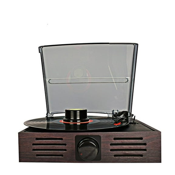 Vinyl Record Player With Speaker Turntable Multi-function LP Record Player Imitation Retro Gramophone Receiver Audio USB ,Easy to Install
