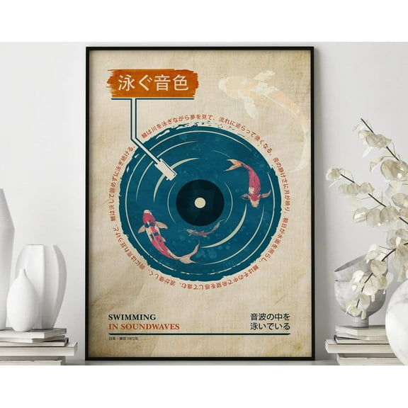 Vinyl Record Poster, Music Print Art, Vinyl Record Art, Trendy Vinyl Music Art, Retro Record Music Poster, Dorm Room Art Wall Art, Modern Wall Decor, 8x12 UNFRAMED