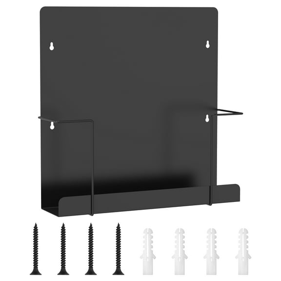 Vinyl Record Storage Display Holder Metal Vinyl Record Holder Matte Black Vinyl Wall Mount Decorative Vinyl Record Shelf Wall Mount Fits 30 LP's for CD Display in Office Home
