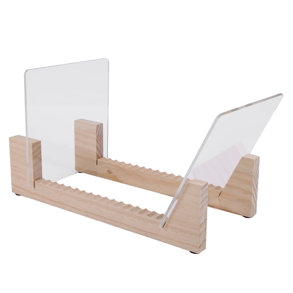 Vinyl Record Storage Holder,Acrylic Ends,Display Your and in This Modern Portable Rack Unit
