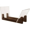 thumbnail image 1 of Vinyl Record Storage Holder Large Capacity Acrylic Ends Display Stand Wooden LP Vinyl Album Desktop Rack, 1 of 8