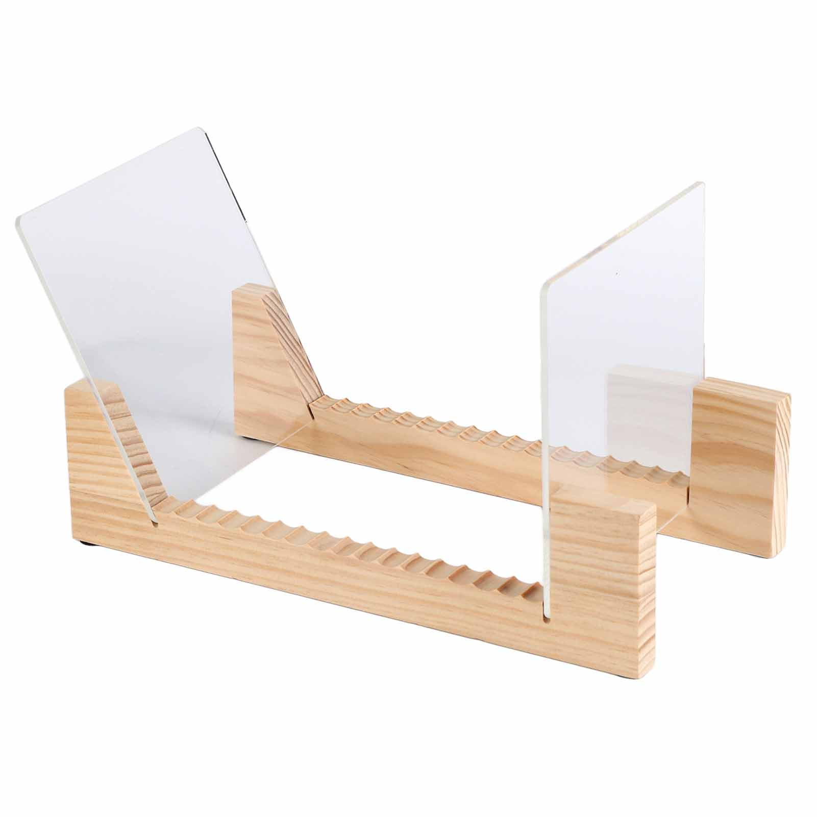 Vinyl Record Storage Holder Stand Rack Wooden CD Display Stand