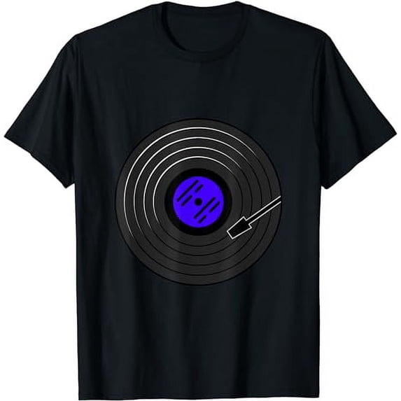 Vinyl Record Vintage Music Rave Techno Edm DJ Musician T-Shirt