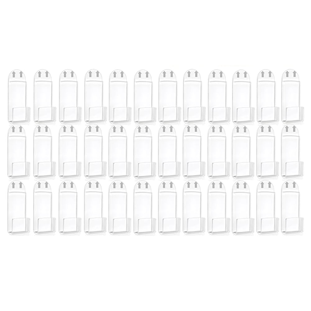 Vinyl Record Wall Mount Display Holder No Screws,36 PCS Acrylic Vinyl