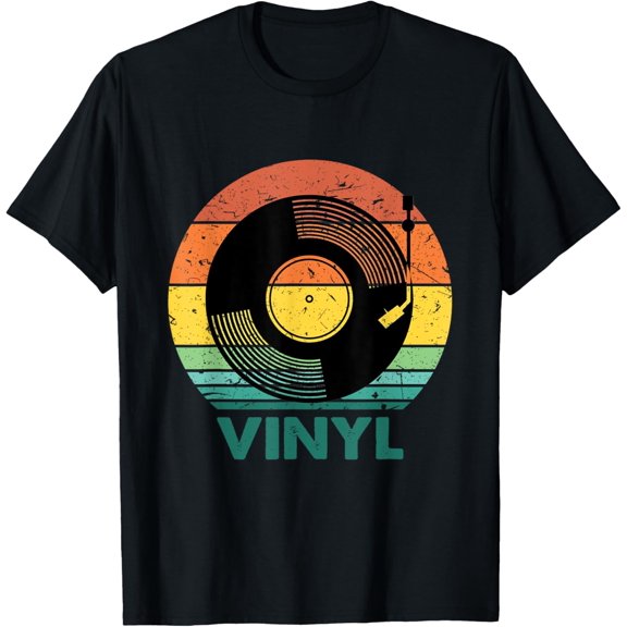 Vinyl Records Music Retro Vinyls Record 80s Vinyl T-Shirt
