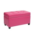 thumbnail image 1 of Vinyl Rectangular Storage Ottoman, Multiple Colors, 1 of 4