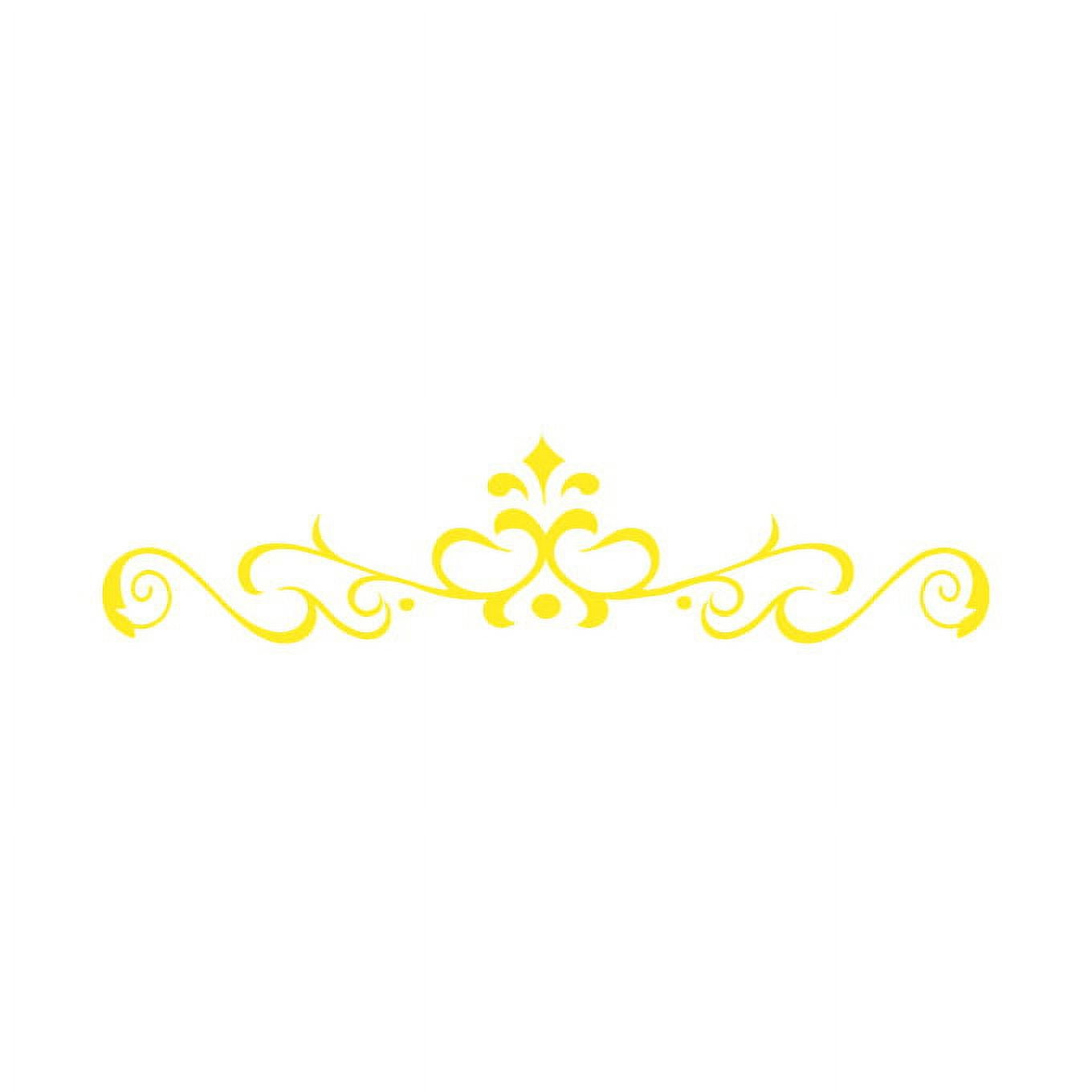 Vinyl Scroll Patterns - Large - Yellow - Walmart.com