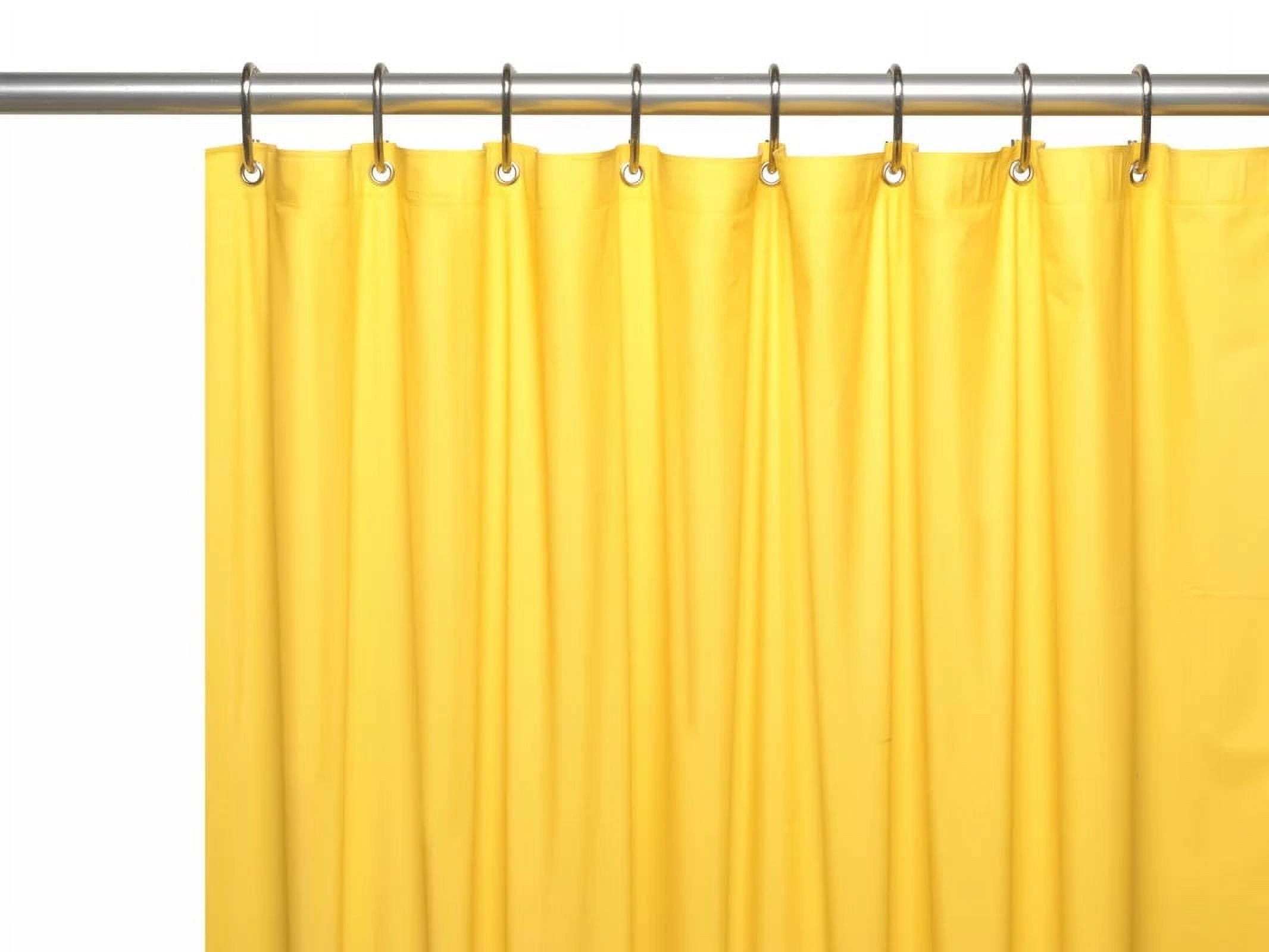 Vinyl Shower Curtain Liner with Rustproof Metal Grommets for Bathroom
